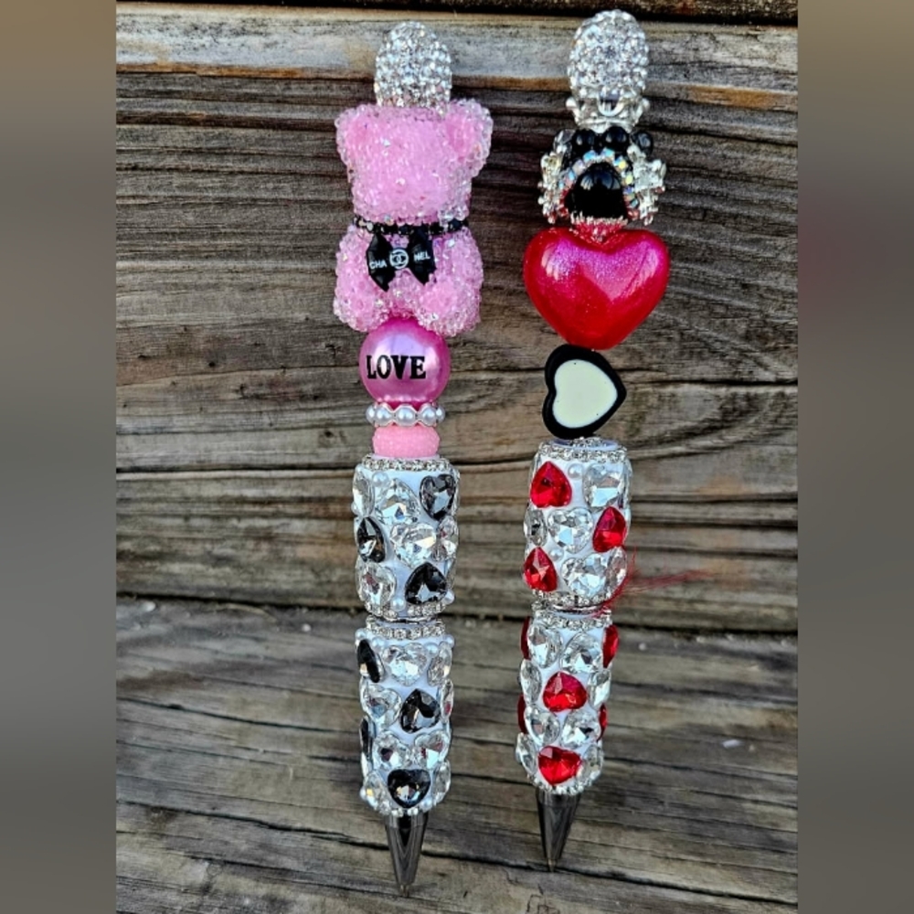 Valentine HANDBEADED BOUGIE PEN (1) WITH REFILL - Picture 1 of 3